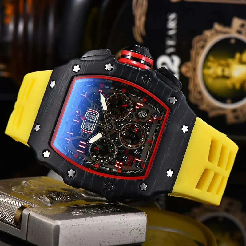Luxury Men Watch Top Brand Montre homme Fashion Quartz Watches Men RM Sports Man rm Wristwatch Male Clock reloj
Luxury Men Watch Top Brand Montre homme Fashion Quartz Watches Men RM Sports Man rm Wristwatch Male Clock reloj
