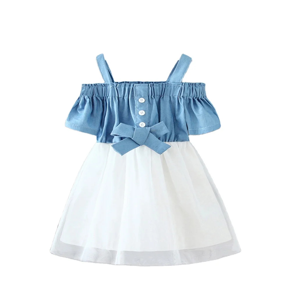 2021 Summer New Denim Sling Bow Net Yarn Princess Grils Dress Children Girls, Picture show
2021 Summer New Denim Sling Bow Net Yarn Princess Grils Dress Children Girls, Picture show