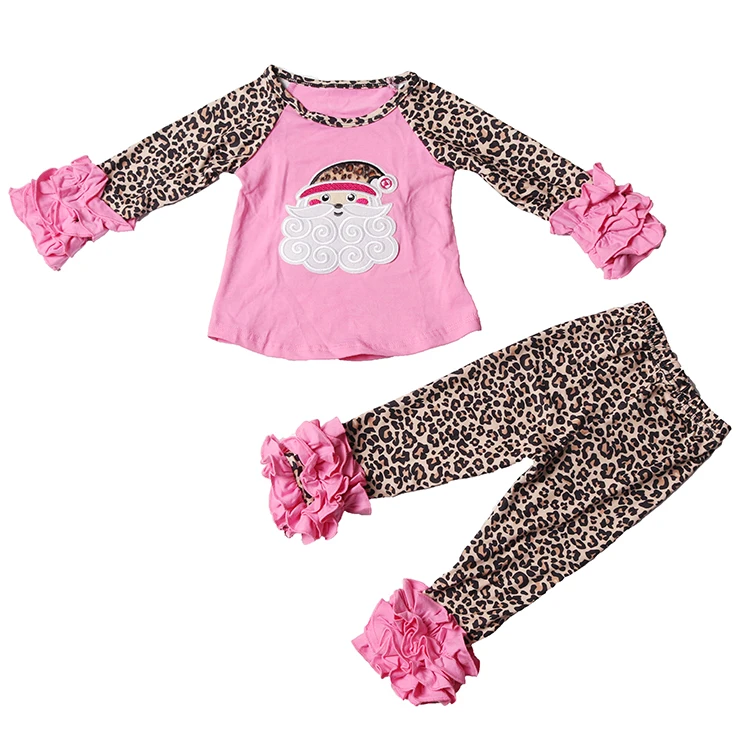Winter two-piece leopard print long-sleeved set Santa lacing Claus pattern baby outfit, Picture shows
Winter two-piece leopard print long-sleeved set Santa lacing Claus pattern baby outfit, Picture shows