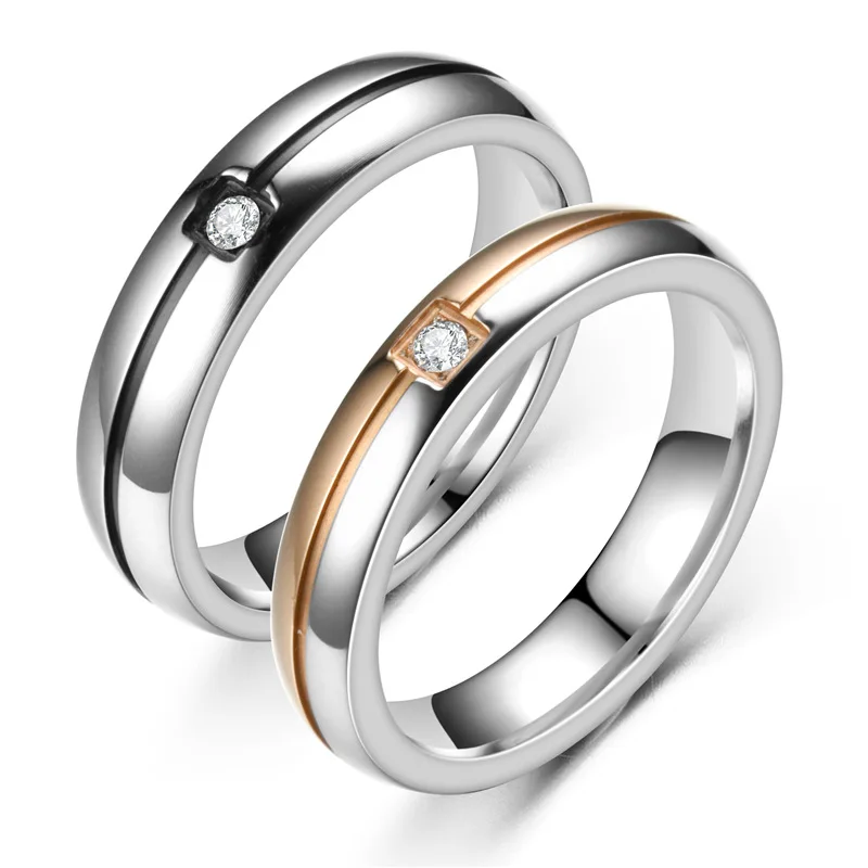 Top Quality Women Men Jewelry Rings Lovers Wedding Bands Romantic Custom Stainless Steel Crystal Alliance Couple Ring, Picture
Top Quality Women Men Jewelry Rings Lovers Wedding Bands Romantic Custom Stainless Steel Crystal Alliance Couple Ring, Picture