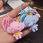 3D PVC soft rubber Calf elephant pendant keychain children cute pendant key chain Bag Accessories