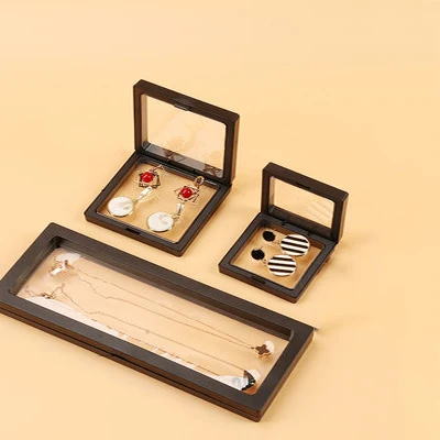 High Quality 3D Plastic Floating Transparent Screen Jewelry Display Box Frame Case Necklace Rings Holder Box, White/black
High Quality 3D Plastic Floating Transparent Screen Jewelry Display Box Frame Case Necklace Rings Holder Box, White/black