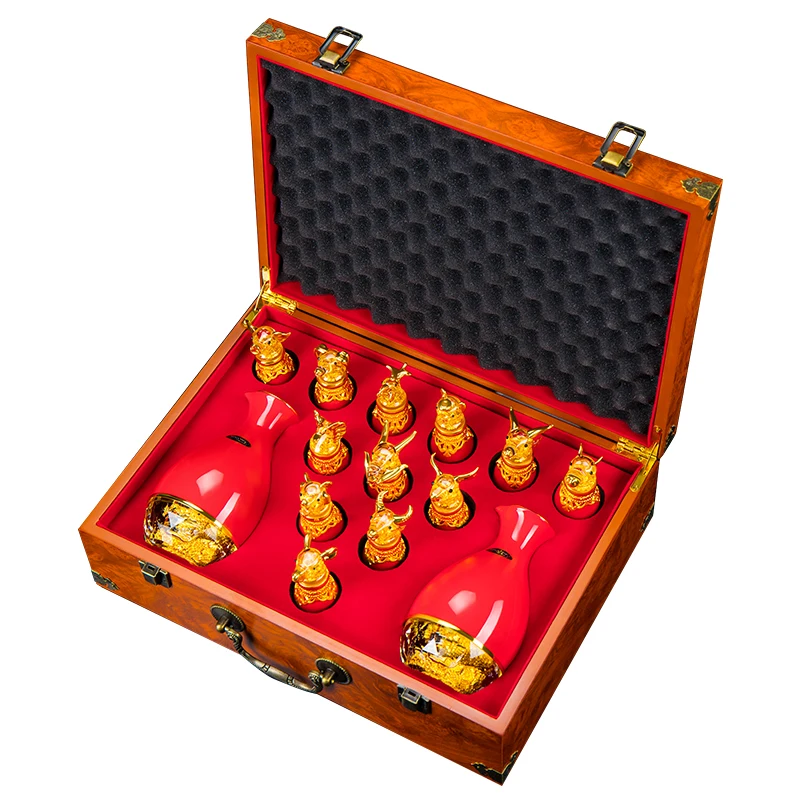 Ceramic Small Gift Wine Dispenser Shot Whiskey Wine Glass Set With Gift Box, Red
Ceramic Small Gift Wine Dispenser Shot Whiskey Wine Glass Set With Gift Box, Red