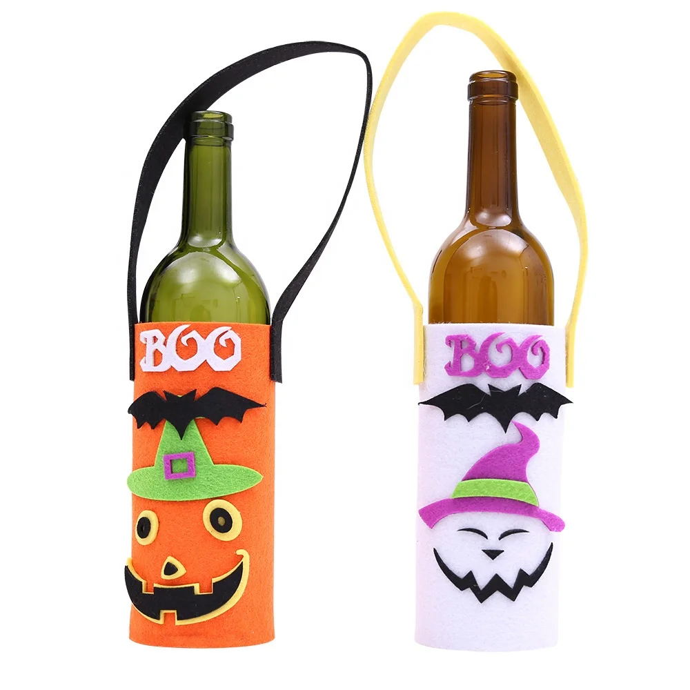 New Halloween Supplies Champagne Red Wine Decoration Bottle Set Bar Cartoon Pumpkin Bottle Bag, White ,orange
New Halloween Supplies Champagne Red Wine Decoration Bottle Set Bar Cartoon Pumpkin Bottle Bag, White ,orange