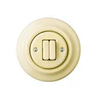 2 Gang porcelain push button switch,Porcelain rocker switch,ceramic retro wall switch and wall socket