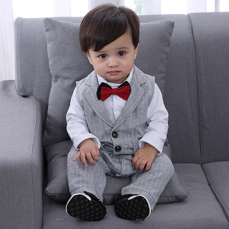 New Design 95% Cotton Elegant Vest Romper Children's Clothes Autumn Vest Suit Set Boy Clothes Baby Boy Dress, Gray,black
New Design 95% Cotton Elegant Vest Romper Children's Clothes Autumn Vest Suit Set Boy Clothes Baby Boy Dress, Gray,black