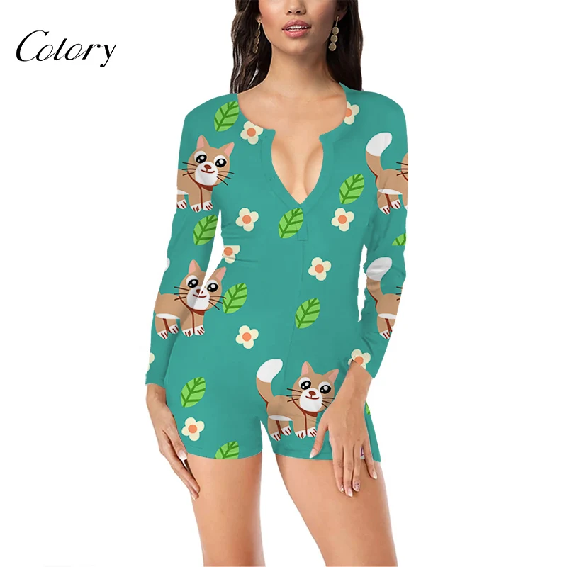 Colory Wholesale Onesie Vendor Custom Women's Clothing Sleepwear Loungewear Panda Cartoon Onesie, Picture shows
Colory Wholesale Onesie Vendor Custom Women's Clothing Sleepwear Loungewear Panda Cartoon Onesie, Picture shows