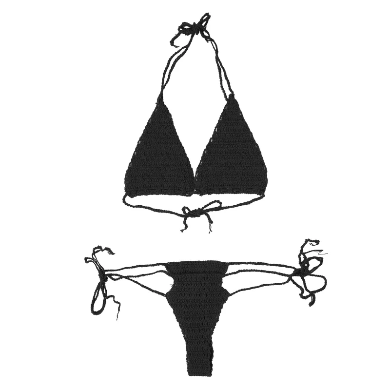 Wholesale Women Handmade Knitting Floral Bikini Set Hollow Out Lingerie Suit Micro Swimsuit Sunbathing Swimwear
Wholesale Women Handmade Knitting Floral Bikini Set Hollow Out Lingerie Suit Micro Swimsuit Sunbathing Swimwear