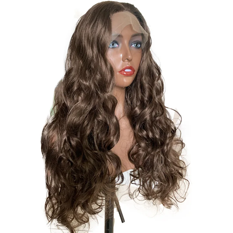 Handmade Curly Lace Front Wig Top Quality Synthetic Wavy Wig Private Label Woman Brown Wigs, Natural color lace wig
Handmade Curly Lace Front Wig Top Quality Synthetic Wavy Wig Private Label Woman Brown Wigs, Natural color lace wig