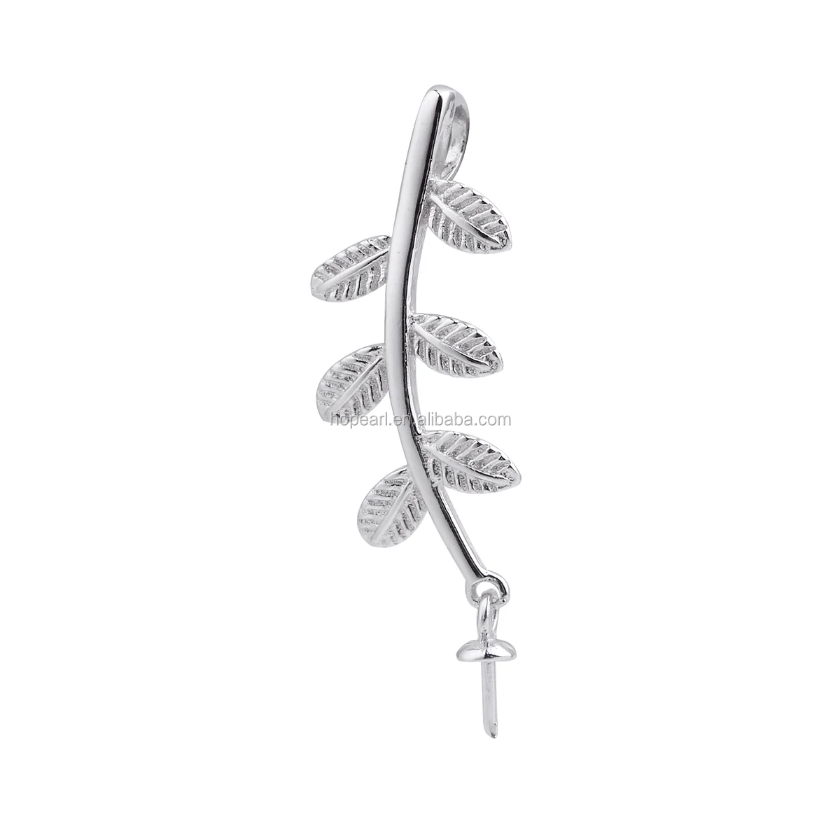 SSP241 Little Leaves Pendant Pearl Jewelry Mounting 925 Sterling Silver Charms Findings for Drop Pearl
SSP241 Little Leaves Pendant Pearl Jewelry Mounting 925 Sterling Silver Charms Findings for Drop Pearl