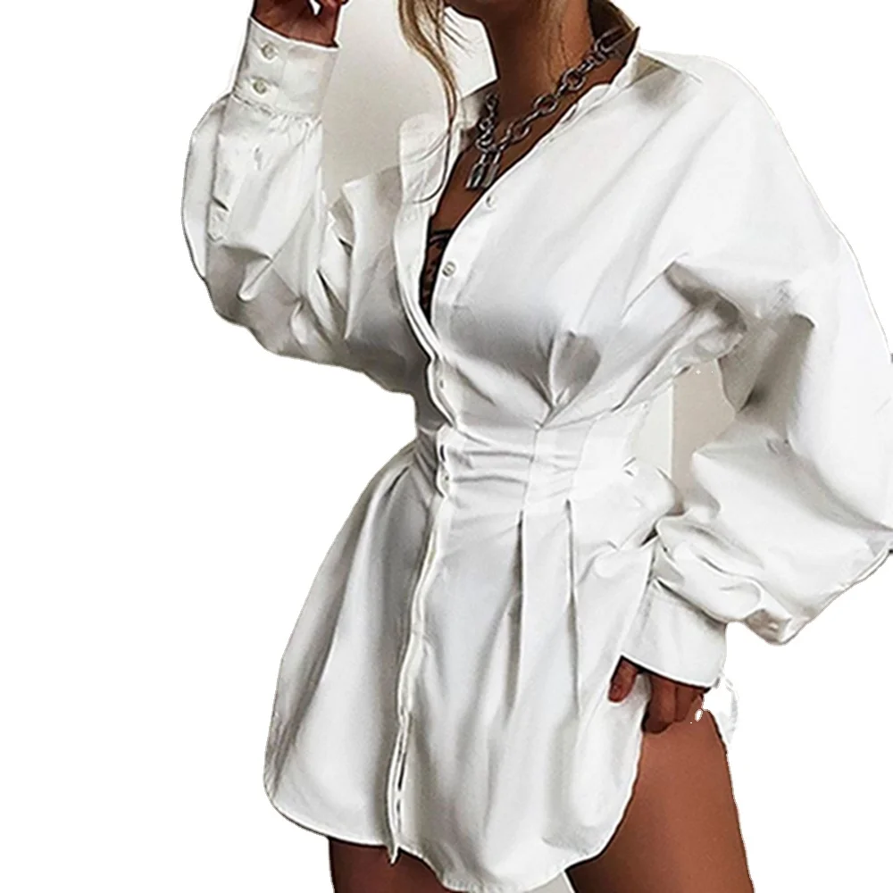 2020 Ruched Waist Button Down Long Sleeve Shirt Dress, White, black, khaki, army green
2020 Ruched Waist Button Down Long Sleeve Shirt Dress, White, black, khaki, army green
