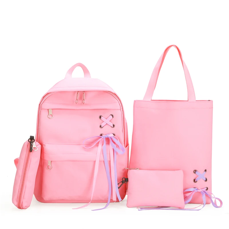 Korean Style Canvas Material Student Schoolbag Pack Pencil Case Backpack 4 in 1 School Bag Set for Kids
Korean Style Canvas Material Student Schoolbag Pack Pencil Case Backpack 4 in 1 School Bag Set for Kids
