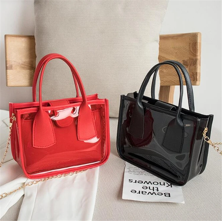 Wholesale 2020 Ladies Transparent Jelly Hand Bags Clear Purse Designer Fashion Mini Clear Bags Women Handbags, As pictures or customized colors
Wholesale 2020 Ladies Transparent Jelly Hand Bags Clear Purse Designer Fashion Mini Clear Bags Women Handbags, As pictures or customized colors