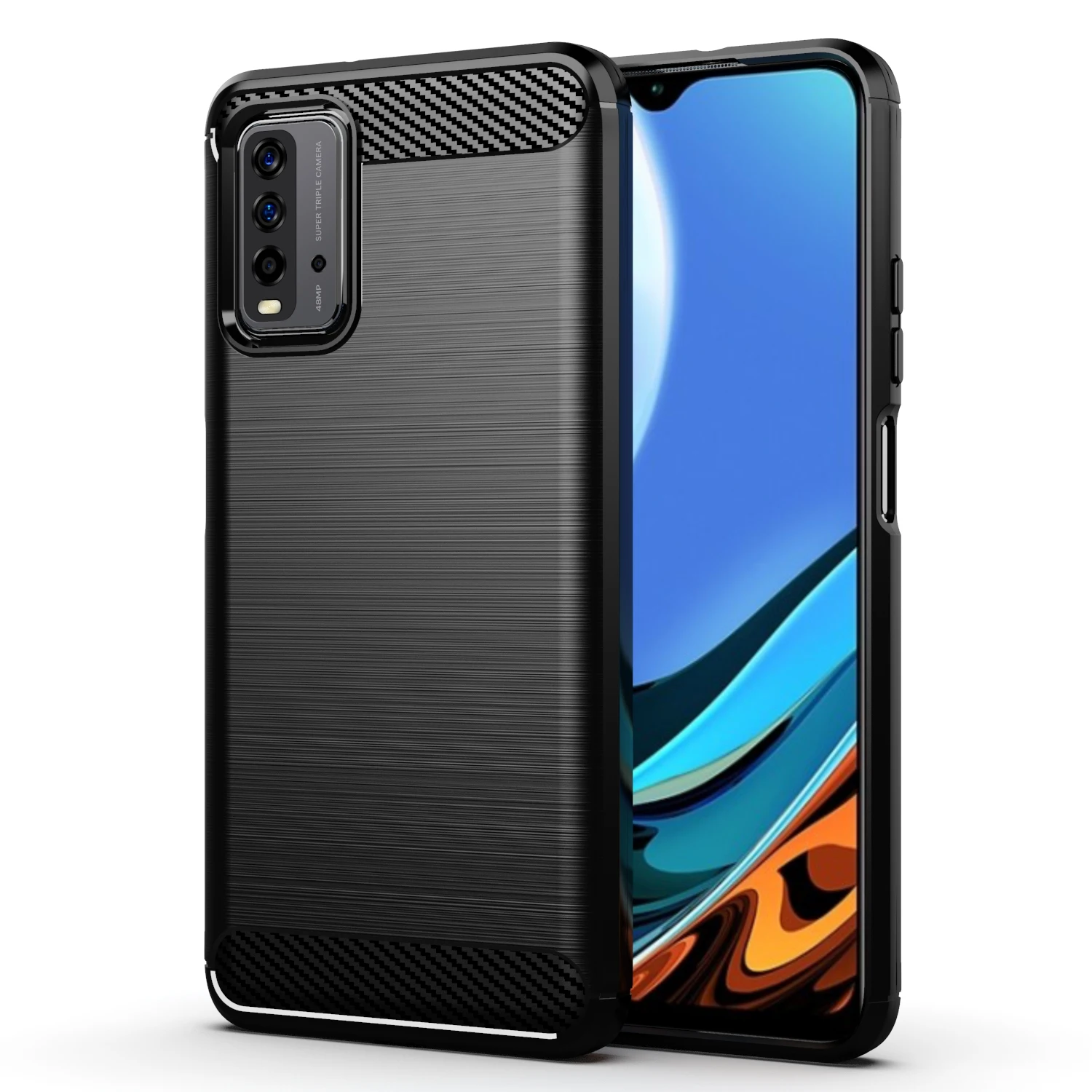 Hot sale Carbon Fiber Tpu Cell Phone Case For Redmi 9T Shockproof Soft Silicone mobile Back Cover For Redmi Note 9 4G case, 4 colors
Hot sale Carbon Fiber Tpu Cell Phone Case For Redmi 9T Shockproof Soft Silicone mobile Back Cover For Redmi Note 9 4G case, 4 colors