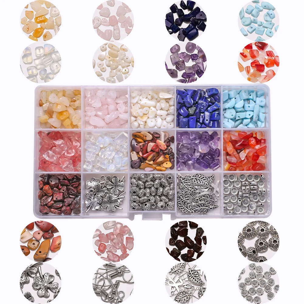 Fashionable Alloy Spacer Metal Jewelry Findings Box Set Charming Pendant Bracelet Making Kit DIY Handmade Crafts Accessories
Fashionable Alloy Spacer Metal Jewelry Findings Box Set Charming Pendant Bracelet Making Kit DIY Handmade Crafts Accessories
