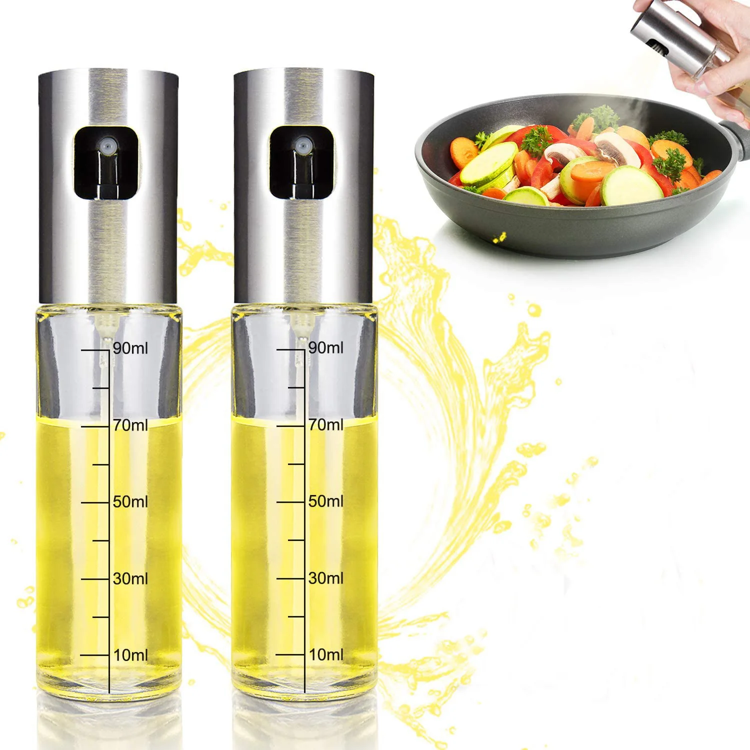 Kitchen Tools Cooking Olive Bottle Dispenser Stainless Steel Glass Bottle Spray Resistant Oil Sprayer
Kitchen Tools Cooking Olive Bottle Dispenser Stainless Steel Glass Bottle Spray Resistant Oil Sprayer