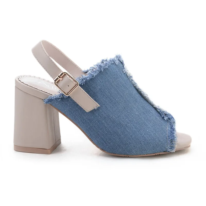 Hot Summer Denim chunky strong sandals block heels ladies shoes sandals, Denim light blue,denim apricot,denim dark blue
Hot Summer Denim chunky strong sandals block heels ladies shoes sandals, Denim light blue,denim apricot,denim dark blue