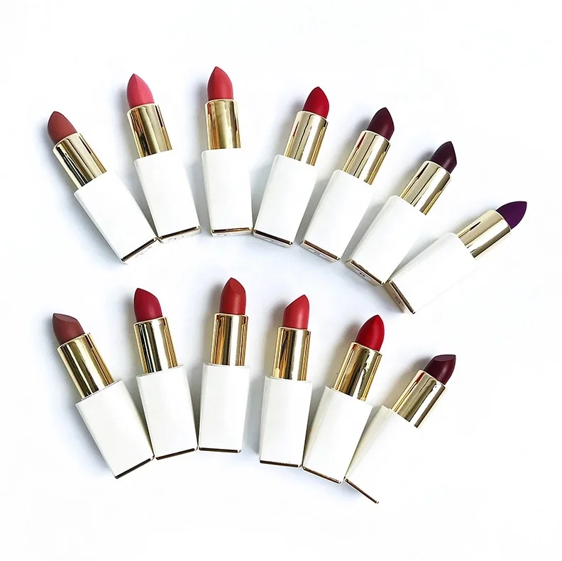 New Design Lipstick 13 Colors OEM Private Label Custom Logo White Tube Waterproof Matte Vegan Lipstick
New Design Lipstick 13 Colors OEM Private Label Custom Logo White Tube Waterproof Matte Vegan Lipstick