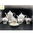 Coffee Tea New Bone China 23pcs Gold Coffee Tea Set