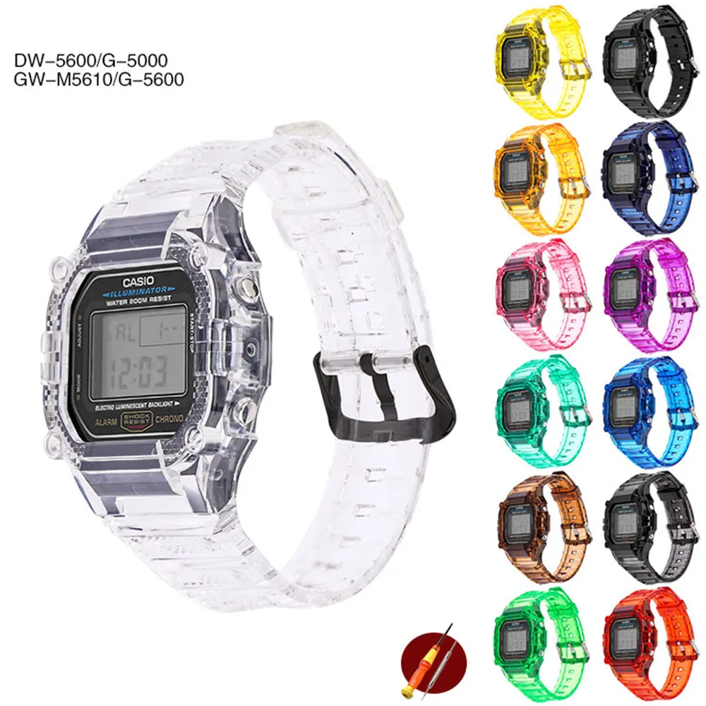 TPU Resin Case Watch Strap for Casio G-Shock DW-5600 GW-M5610 M5600 GLX-5600 Refit Replacement Wrist Band Bracelet Accessories
TPU Resin Case Watch Strap for Casio G-Shock DW-5600 GW-M5610 M5600 GLX-5600 Refit Replacement Wrist Band Bracelet Accessories