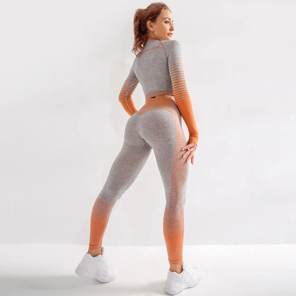 Seamless Sports Cropped Top And Leggings Gym Yoga Sport Suit For Women Workout Fitness Clothing Sets
Seamless Sports Cropped Top And Leggings Gym Yoga Sport Suit For Women Workout Fitness Clothing Sets