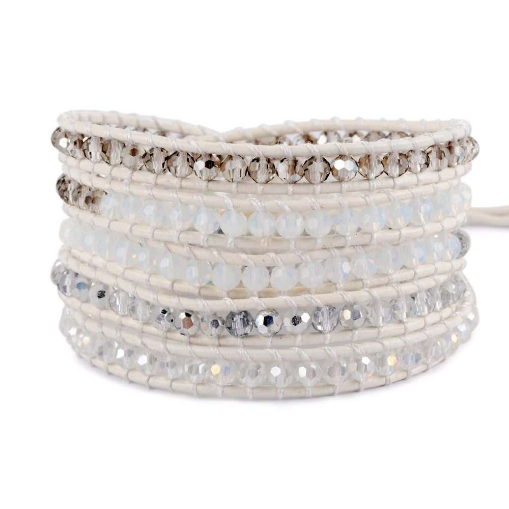 HD0108 Fashion popular jewelry Shinning Crystal Metal Beads leather bracelet women 
HD0108 Fashion popular jewelry Shinning Crystal Metal Beads leather bracelet women