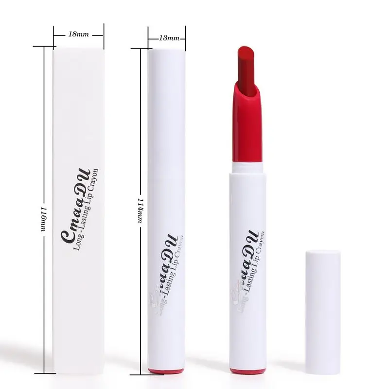CmaaDu 6 Colors Lipstick Matte Moisturizing Waterproof long lasting lip crayon 1.3g with retail packing
CmaaDu 6 Colors Lipstick Matte Moisturizing Waterproof long lasting lip crayon 1.3g with retail packing