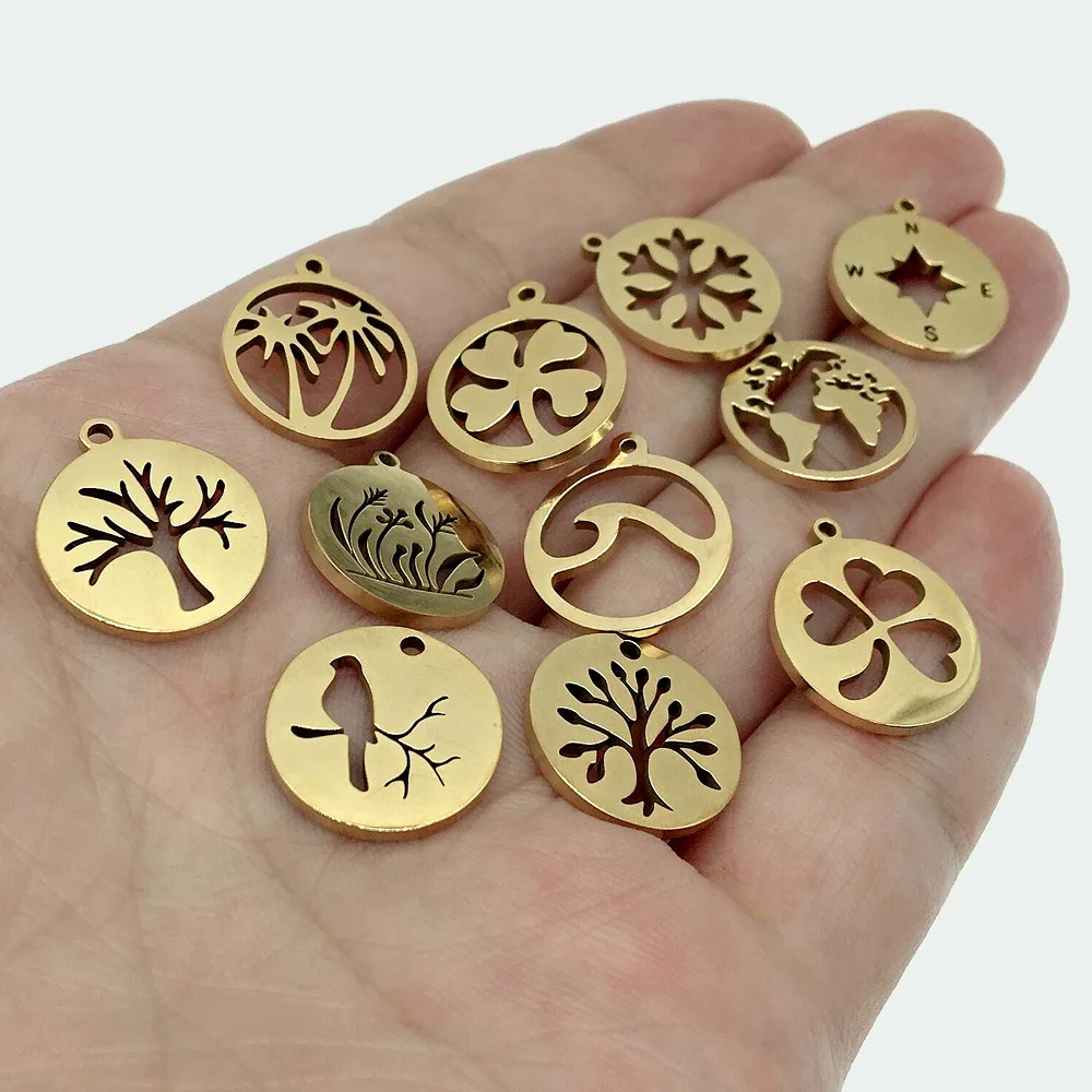 Diameter16mm Gold Plated Stainless Steel Round Disc Tag Shape Earring DIY Jewelry Making Pendant Charm For Necklace Bracelet, Gold0
Diameter16mm Gold Plated Stainless Steel Round Disc Tag Shape Earring DIY Jewelry Making Pendant Charm For Necklace Bracelet, Gold0