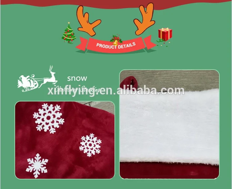large christmas stocking for embroidery product name snowflake