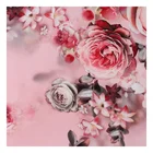 Good quality clothing polyester silk print floral satin plain fabric chiffon fabric