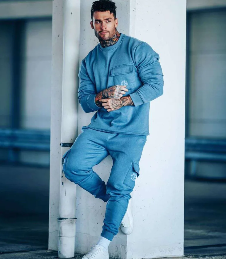 High Performance Street Trendy Men Solid Color Two Piece Jogger Set Fitness Sports Long Sleeve Pullover Casual Trousers Suit
High Performance Street Trendy Men Solid Color Two Piece Jogger Set Fitness Sports Long Sleeve Pullover Casual Trousers Suit