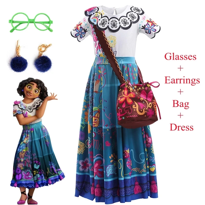 LZH Mirabel Cosplay Costume Kids Children Fancy Carnival Halloween Princess Dress UP Encanto Madrigal Dress
LZH Mirabel Cosplay Costume Kids Children Fancy Carnival Halloween Princess Dress UP Encanto Madrigal Dress
