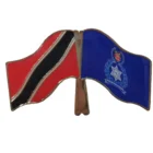 flag badges metal lapel pin with gift box
