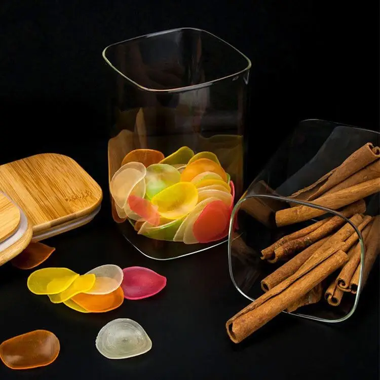 Wholesale Thickened Clear Glass Jars Hand Made Kitchen Storage Glass Jar With Bamboo Lid
Wholesale Thickened Clear Glass Jars Hand Made Kitchen Storage Glass Jar With Bamboo Lid