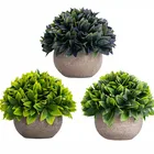 Hot sale Mini Potted Faux Plant Arrangements Artificial Plants for indoor home decoration Desk Decoration
