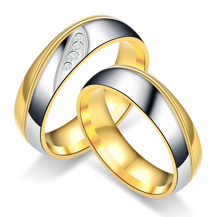 Stainless Steel Couple Rings Gold Plated Zirconia Jewelry Ring Fashion Diamond Wedding Rings
Stainless Steel Couple Rings Gold Plated Zirconia Jewelry Ring Fashion Diamond Wedding Rings