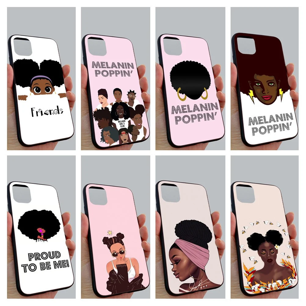 Glass Back Case Black Is Beautiful Girl Cartoon Soft Side Edge Phone Case For Iphone 5s se 6s 7 8 plus 11 12 mini pro max Cover
Glass Back Case Black Is Beautiful Girl Cartoon Soft Side Edge Phone Case For Iphone 5s se 6s 7 8 plus 11 12 mini pro max Cover