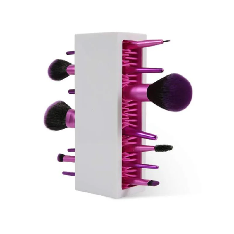 Makeup Brush Storage Holder Storage Box Makeup Organizer Professional Silicone Drying Rack makeup brush holder storage, Black+green,black+rose red,white+rose red,white+green
Makeup Brush Storage Holder Storage Box Makeup Organizer Professional Silicone Drying Rack makeup brush holder storage, Black+green,black+rose red,white+rose red,white+green