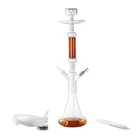 handmade colored new design clear all glass hookah