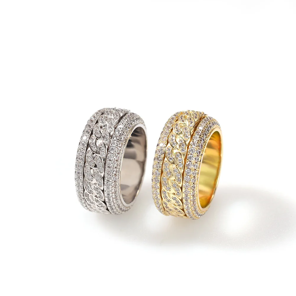 2022 Hip Hop Bling Crystal Rotating Rings Zircon Fashion High Quality Ring For Men Women Jewelry
2022 Hip Hop Bling Crystal Rotating Rings Zircon Fashion High Quality Ring For Men Women Jewelry