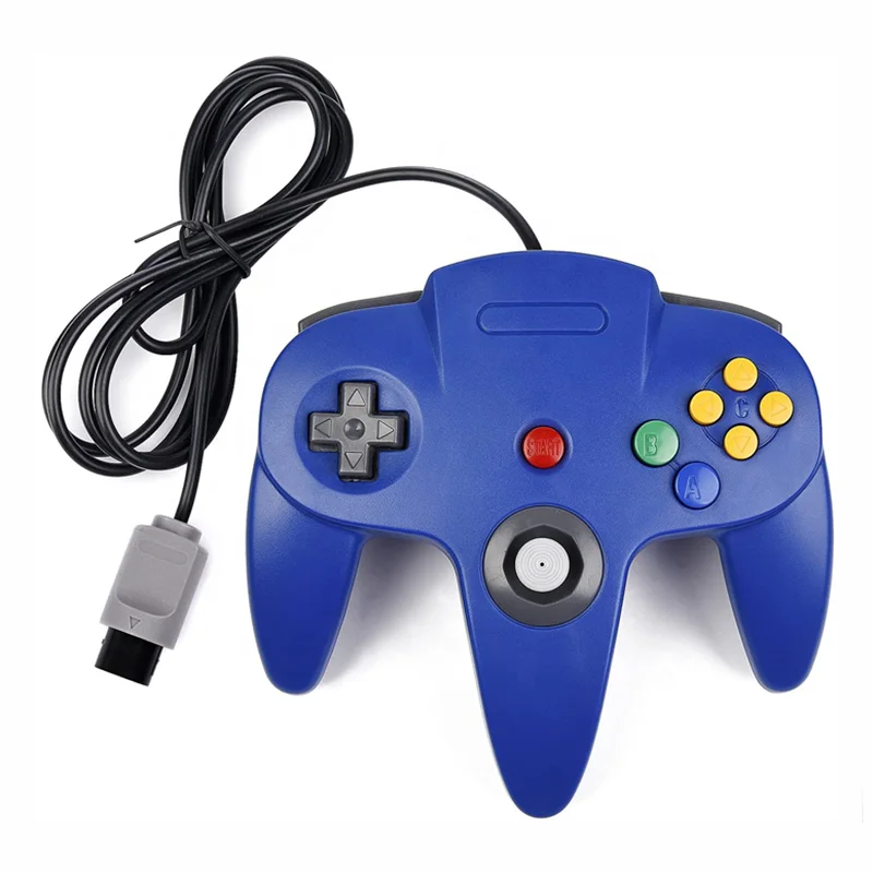 

Wholesale Good Quality Classic Multi-colors Wired Controller Joystick for Nintendo 64 (Not USB Connector), Multi-style as pictured