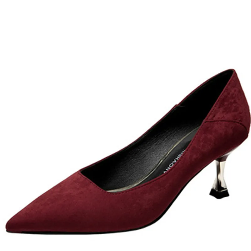 Dropshipping Custom Logo Women Stiletto Pointed Suede Shoes 2021 New Luxury Lady Height Increasing Simple Style Trendy Footwear
Dropshipping Custom Logo Women Stiletto Pointed Suede Shoes 2021 New Luxury Lady Height Increasing Simple Style Trendy Footwear