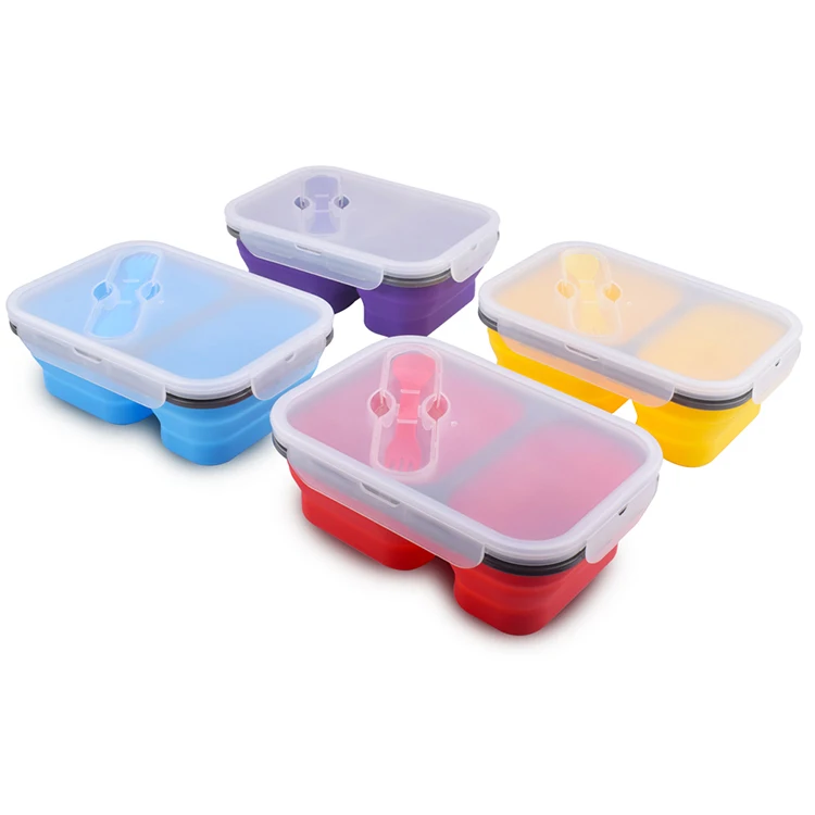 Eco Friendly Microwavable Dishwashable Women Lunch Box Silicone Lunch Box Food Container with Fork
Eco Friendly Microwavable Dishwashable Women Lunch Box Silicone Lunch Box Food Container with Fork