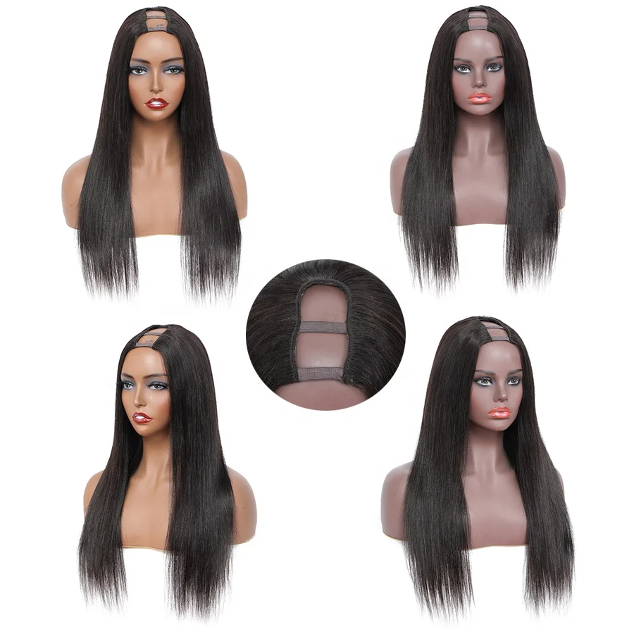 Fast Shipping Machine Made Wigs Vendors Cheap Brazilian Human Hair Wigs For Black Women Straight U Part Wigs
Fast Shipping Machine Made Wigs Vendors Cheap Brazilian Human Hair Wigs For Black Women Straight U Part Wigs
