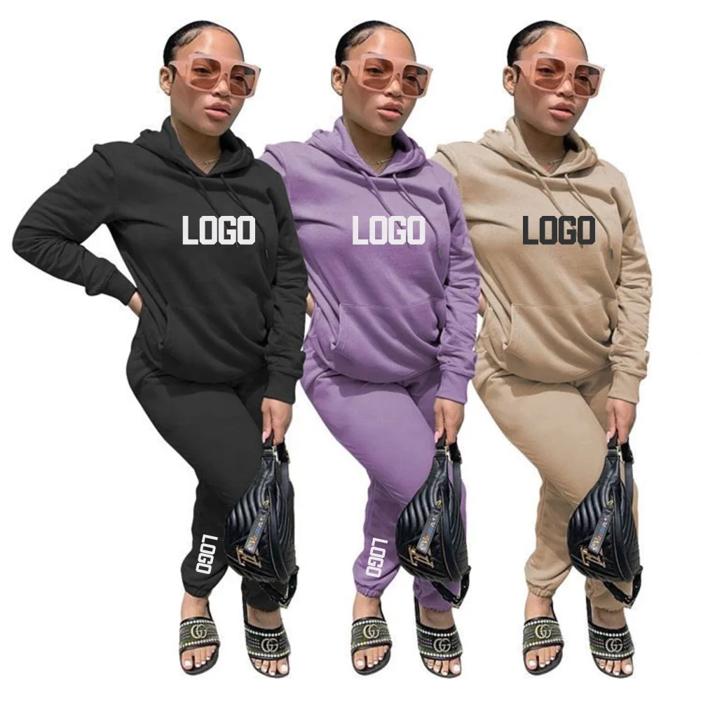 Custom LOGO Women Fall Winter set Clothing two Piece Jogger Sweatshirt suit Sets Plain Hoodie workout outfit sport pants Y680
Custom LOGO Women Fall Winter set Clothing two Piece Jogger Sweatshirt suit Sets Plain Hoodie workout outfit sport pants Y680