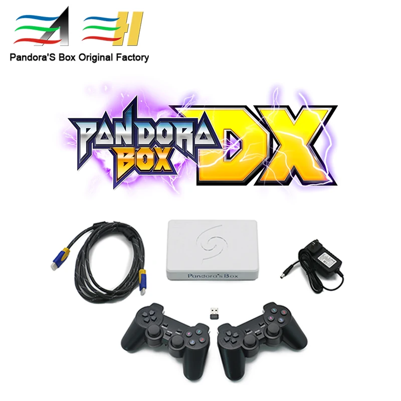 

Pandora Box DX 3000 in 1 wireless motherboard and 2 players wireless controllers set 3D tekken Mortal Kombat