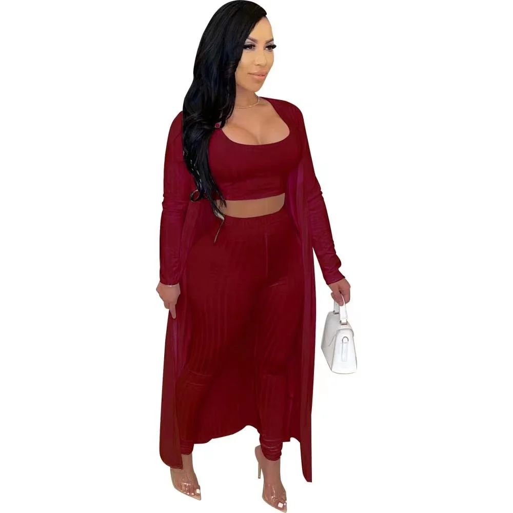 Premium Quality Fall Solid Crop Top Casual Sexy Tracksuit Club Wear Dress Women Three Pieces Set Jumpsuits elegant
Premium Quality Fall Solid Crop Top Casual Sexy Tracksuit Club Wear Dress Women Three Pieces Set Jumpsuits elegant