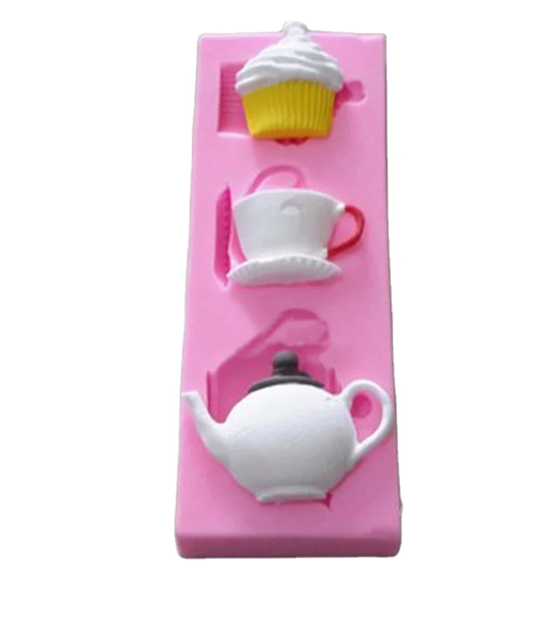 Hot cartoon tableware pot cup tableware silicone jelly candy mold cake decoration tool, Pink
Hot cartoon tableware pot cup tableware silicone jelly candy mold cake decoration tool, Pink