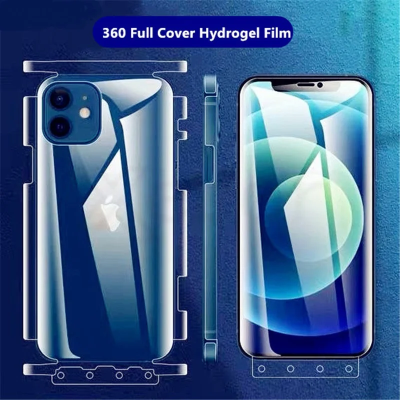 Full Cover Hydrogel Film For iPhone 11 12 Pro XS Max X XR 6 7 8 Plus SE 2 Clear Soft back cover Protector Back Protective Case
Full Cover Hydrogel Film For iPhone 11 12 Pro XS Max X XR 6 7 8 Plus SE 2 Clear Soft back cover Protector Back Protective Case