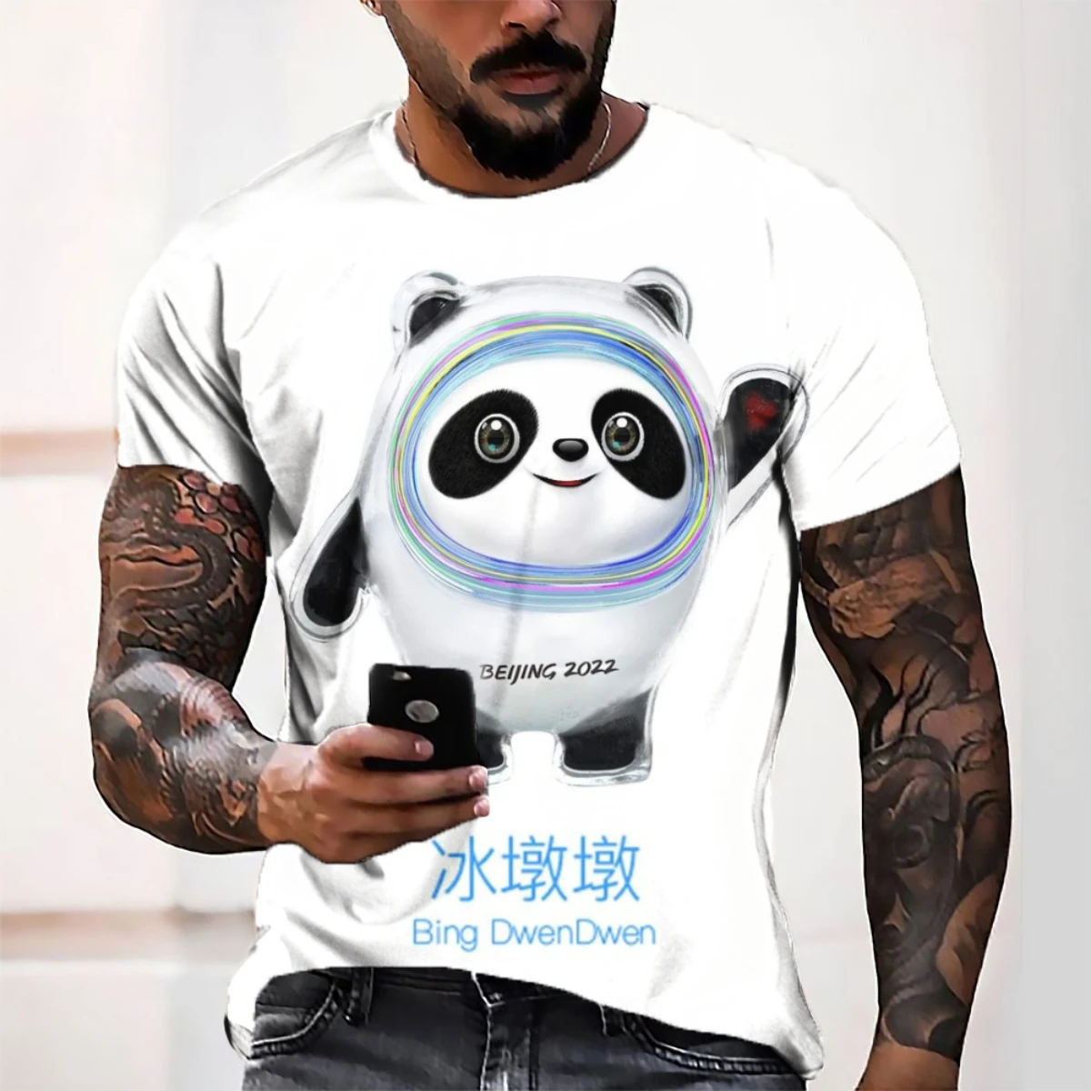Beijing2022 Mascot Pattern Clothing Manufacturers Custom Men's T-shirt Quality Polyester Short Sleeve T Shirts For Men T-shirts
Beijing2022 Mascot Pattern Clothing Manufacturers Custom Men's T-shirt Quality Polyester Short Sleeve T Shirts For Men T-shirts